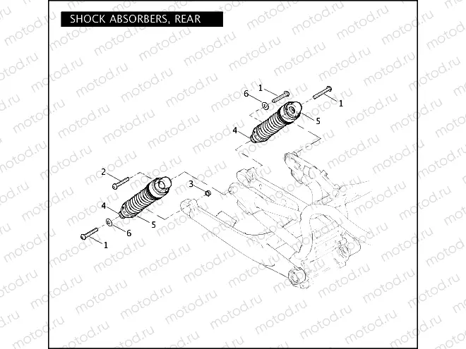SHOCK ABSORBERS, REAR