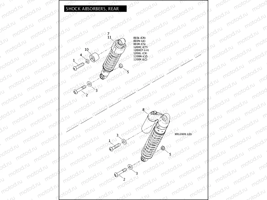 SHOCK ABSORBERS, REAR
