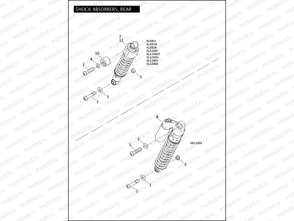 SHOCK ABSORBERS, REAR