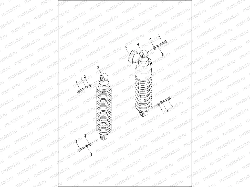 SHOCK ABSORBERS, REAR