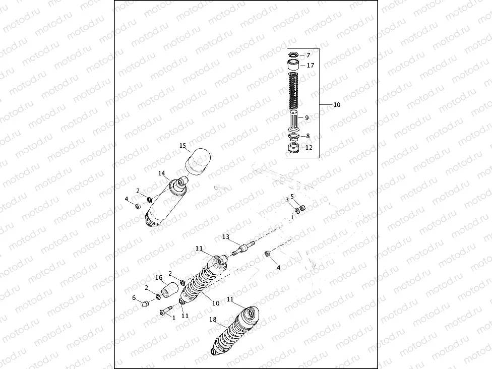 SHOCK ABSORBERS, REAR