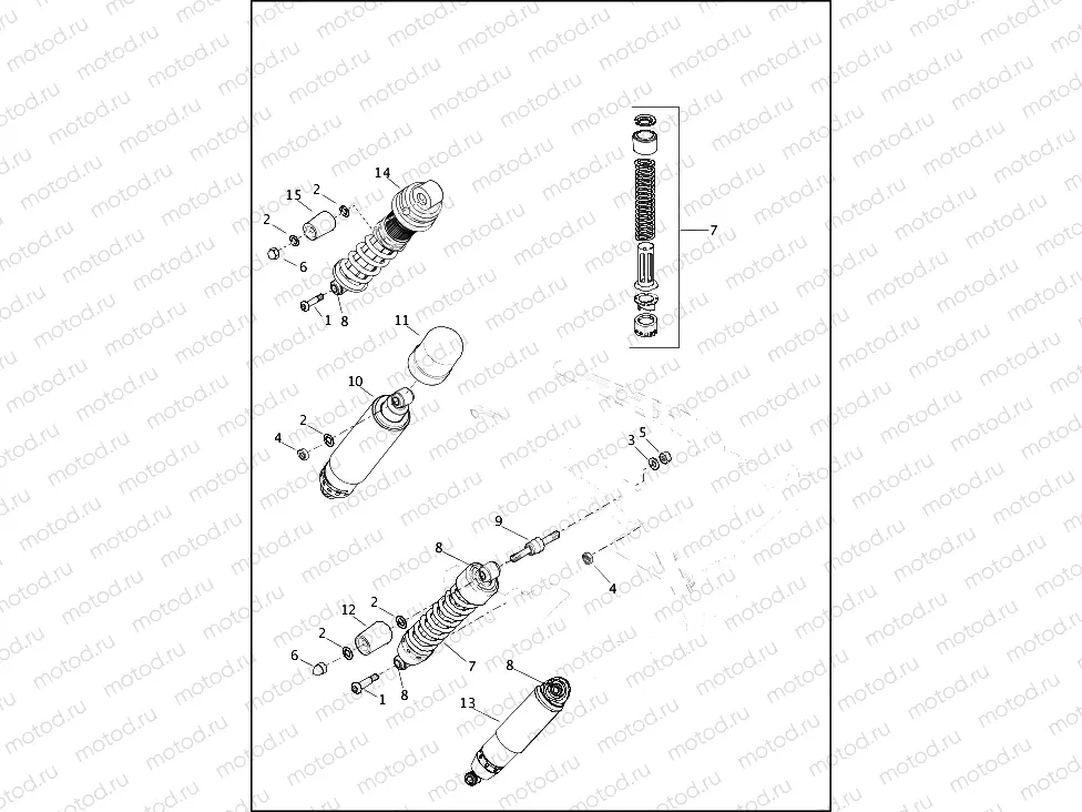 SHOCK ABSORBERS, REAR