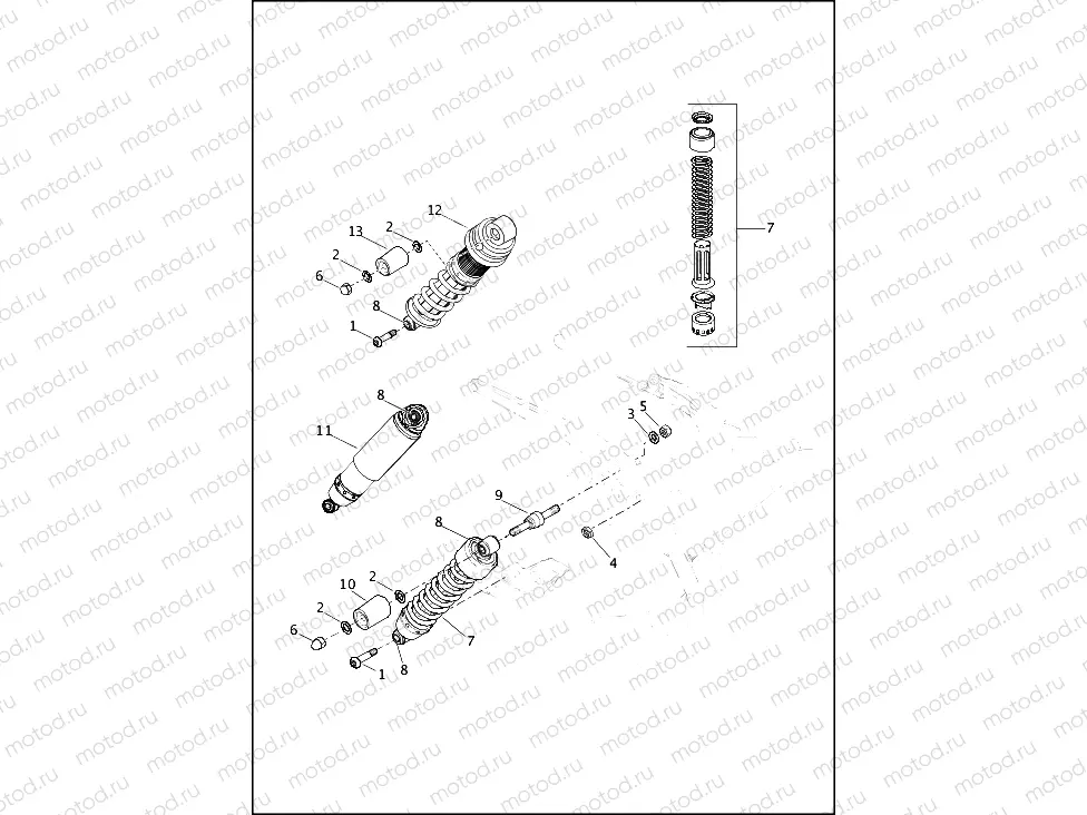 SHOCK ABSORBERS, REAR