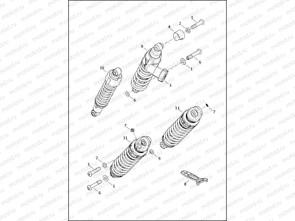 SHOCK ABSORBERS, REAR