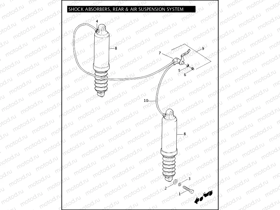 SHOCK ABSORBERS, REAR & AIR SUSPENSION SYSTEM