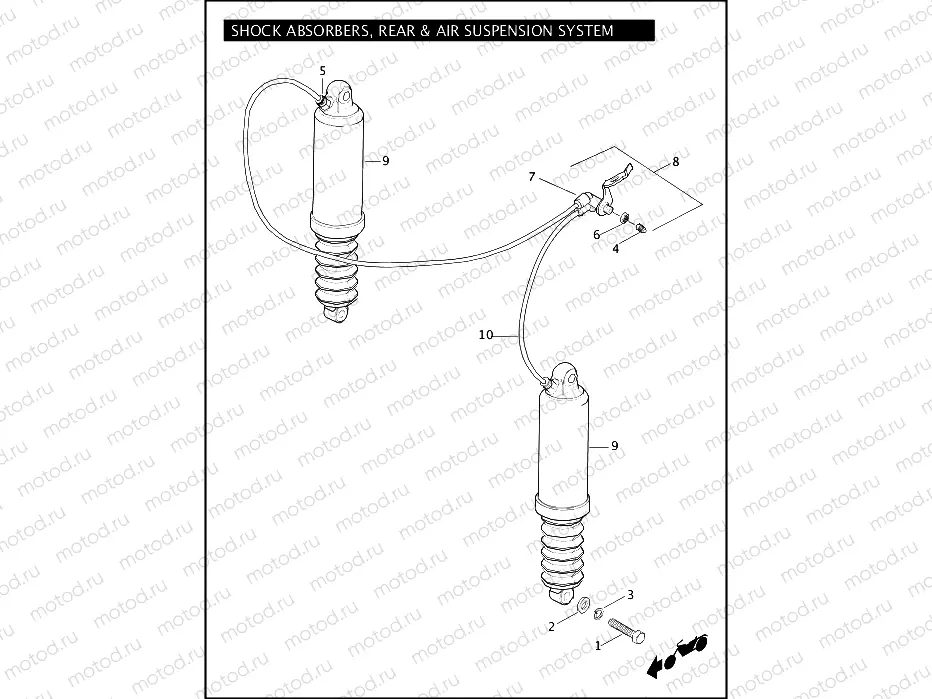 SHOCK ABSORBERS, REAR & AIR SUSPENSION SYSTEM