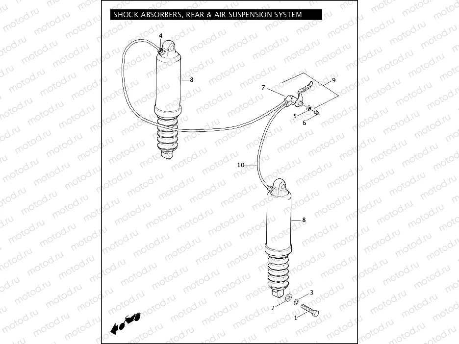 SHOCK ABSORBERS, REAR & AIR SUSPENSION SYSTEM