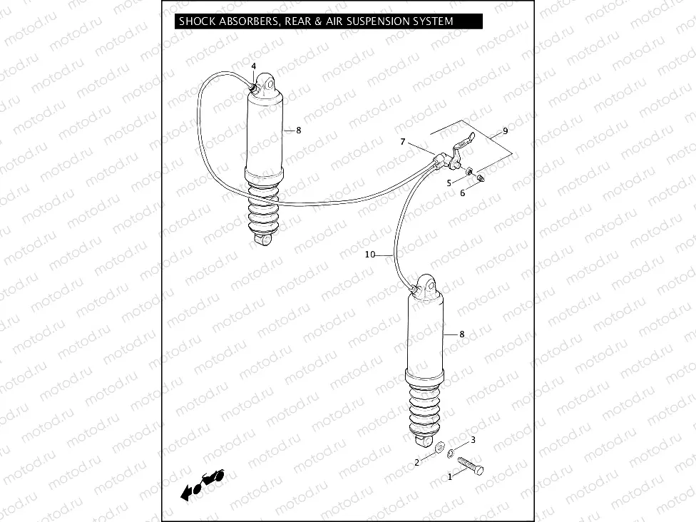 SHOCK ABSORBERS, REAR & AIR SUSPENSION SYSTEM