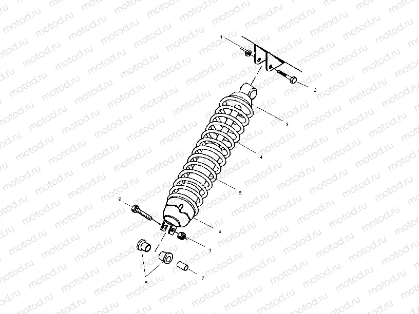 SHOCK MOUNTING - A02CD50AA/AB/FB (4970197019D04) | SHOCK MOUNTING - A02CD50AA/AB/FB (4970197019D04)