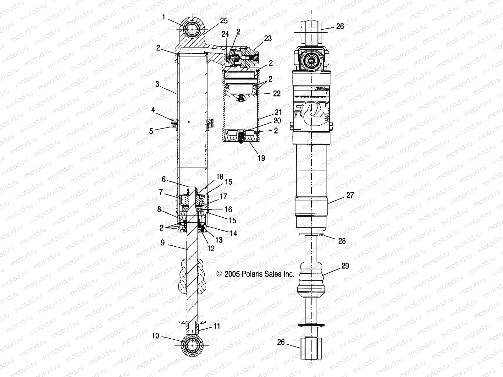 SHOCK | SHOCK, FRONT - A06GJ50AB/AC (4999201849920184C01)