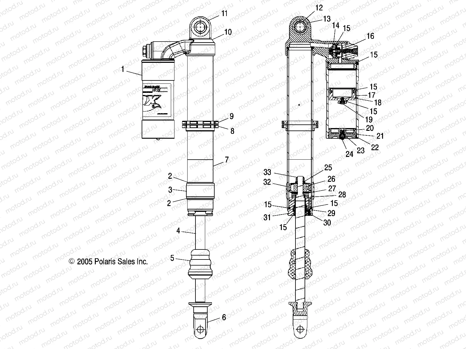 SHOCK | SHOCK, REAR - A06GP50AB (4999201899920189C06)