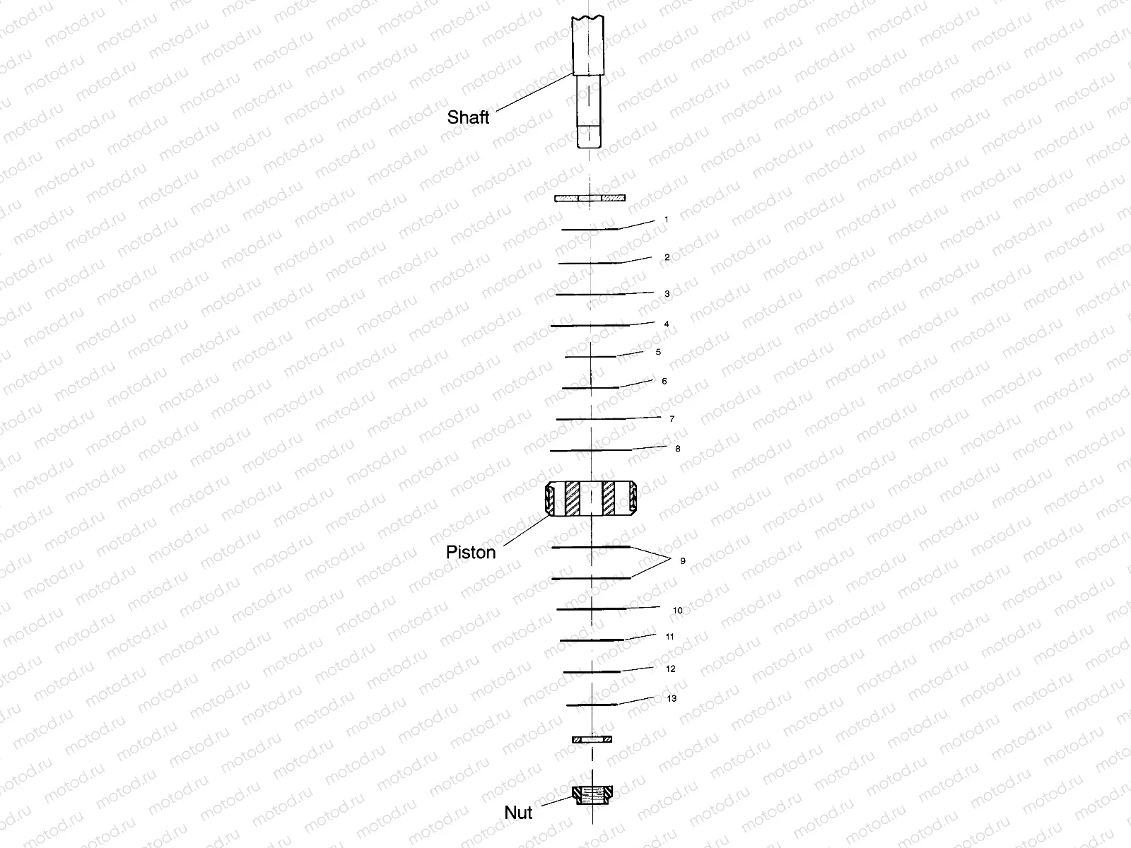 SHOCK VALVING - A00BG50AA (4954855485D003) | SHOCK VALVING - A00BG50AA (4954855485D003)