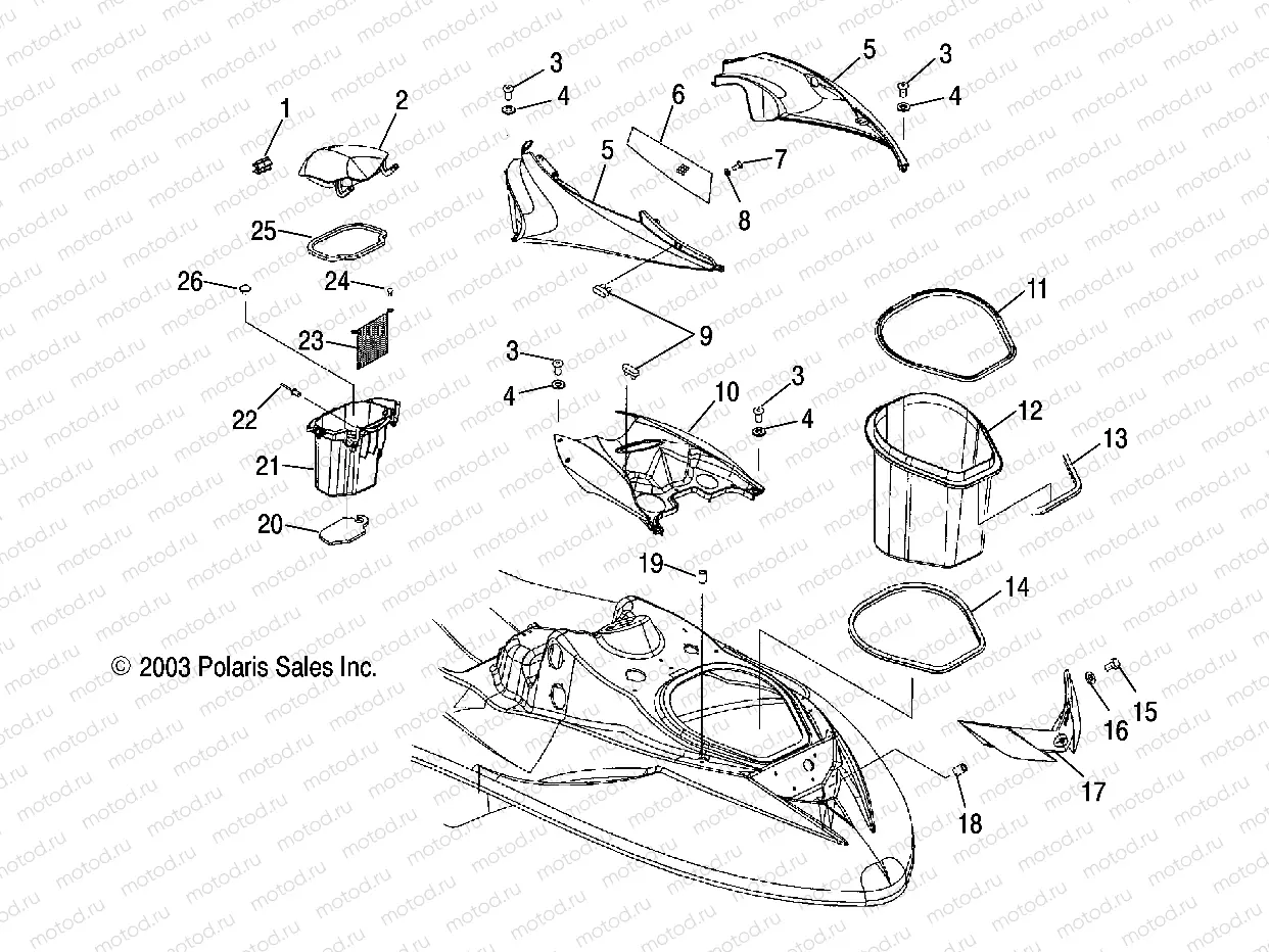 SHROUD and STORAGE - W045305CA/IA/CB/IB/IE/CC/IC/CD/ID/IF (4990579057A04) | SHROUD and STORAGE - W045305CA/IA/CB/IB/IE/CC/IC/CD/ID/IF (4990579057A04)