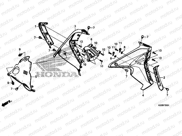SHROUD (CRF250RL / RLA)