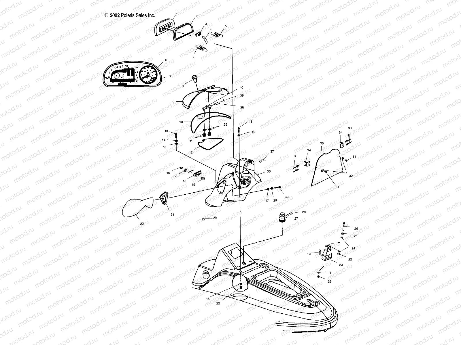 SHROUD - W035098CA/W035098IA (4981028102A03) | SHROUD - W035098CA/W035098IA (4981028102A03)