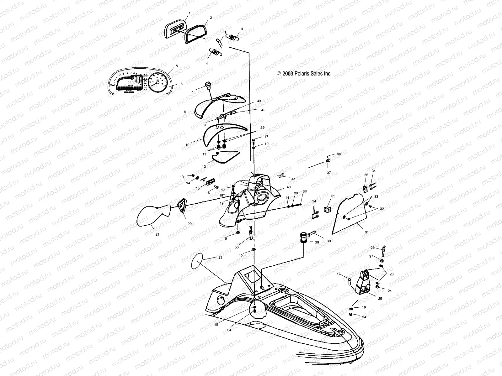 SHROUD - W045197DA/IA (4990499049A03) | SHROUD - W045197DA/IA (4990499049A03)