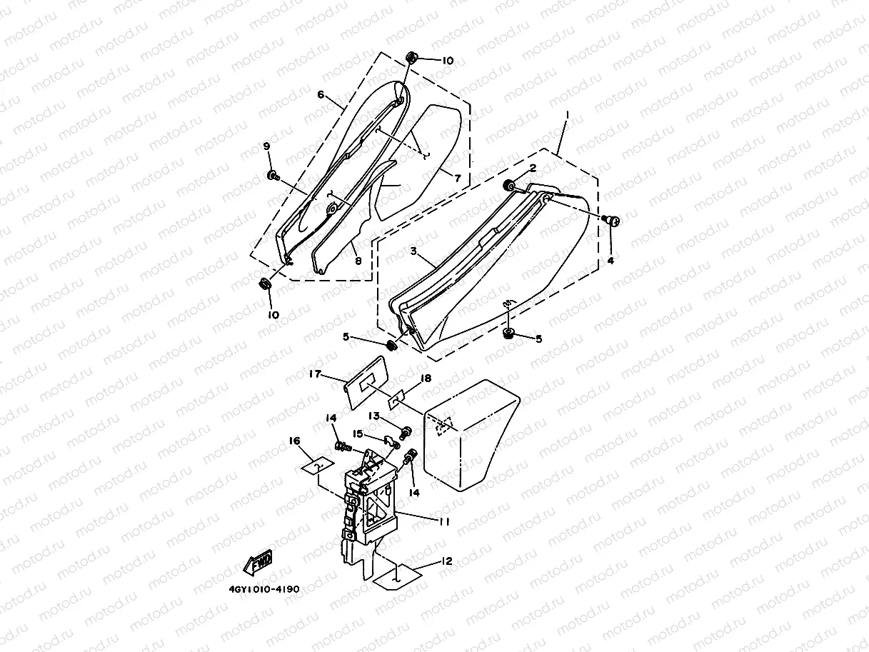 Side cover 1 (4 GY1 / 4 RR1 / 4 RR2)