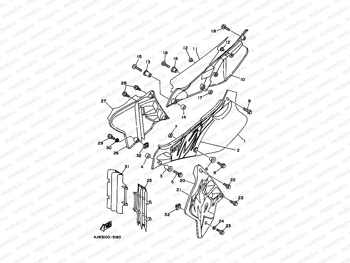 SIDE COVER & OIL TANK