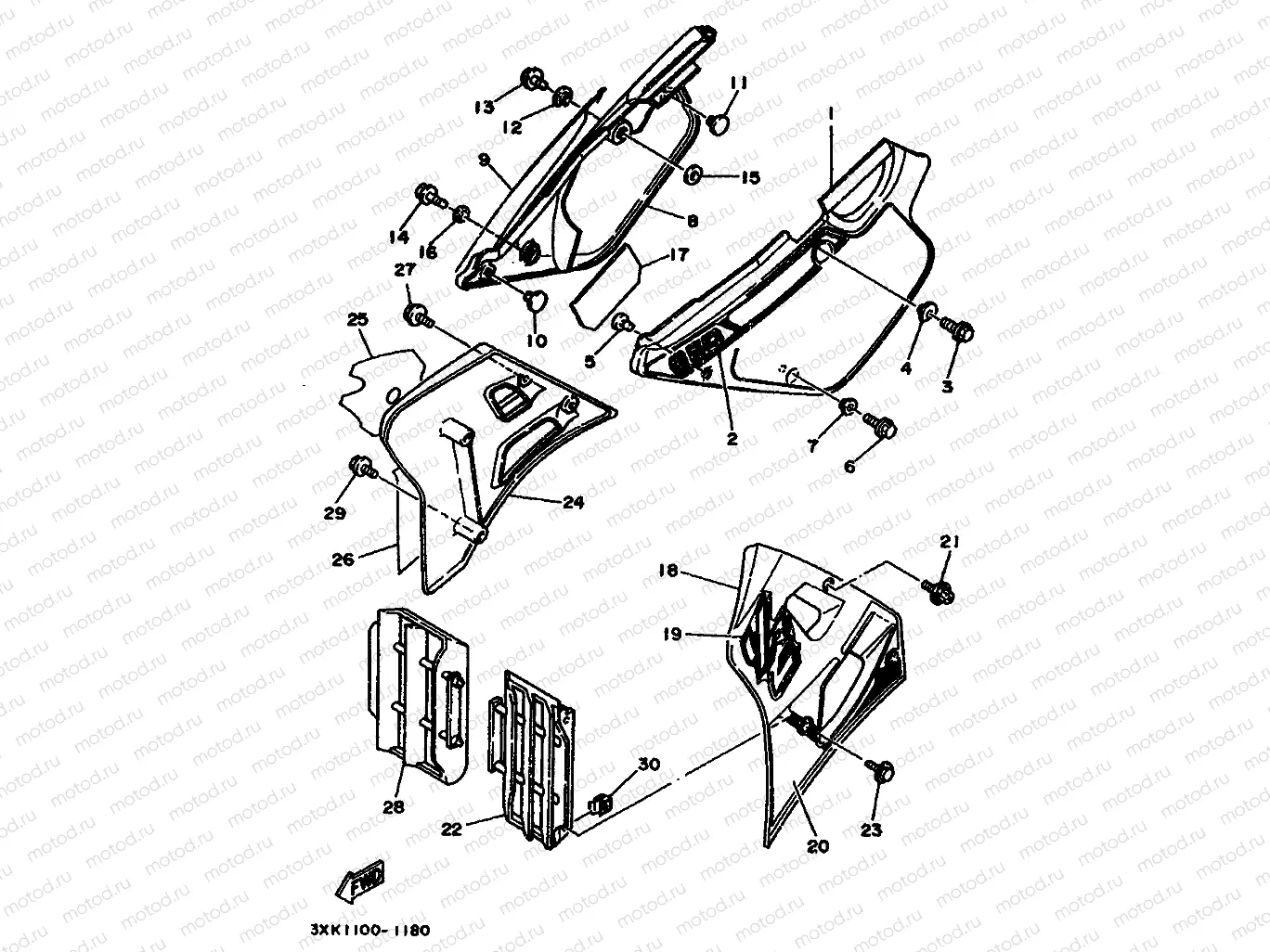 SIDE COVER & OIL TANK