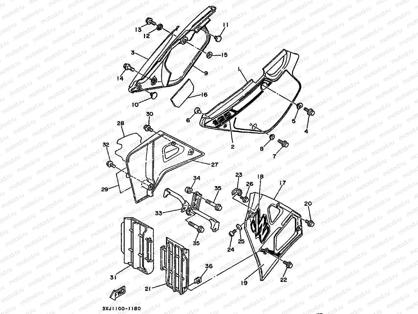 SIDE COVER & OIL TANK