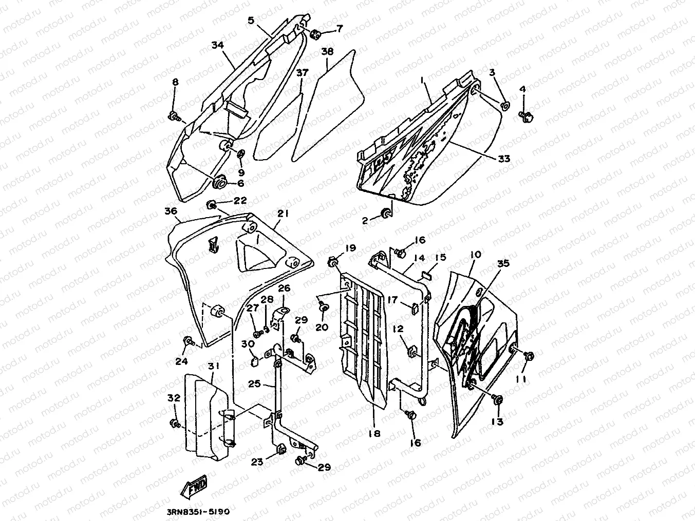 SIDE COVER & OIL TANK