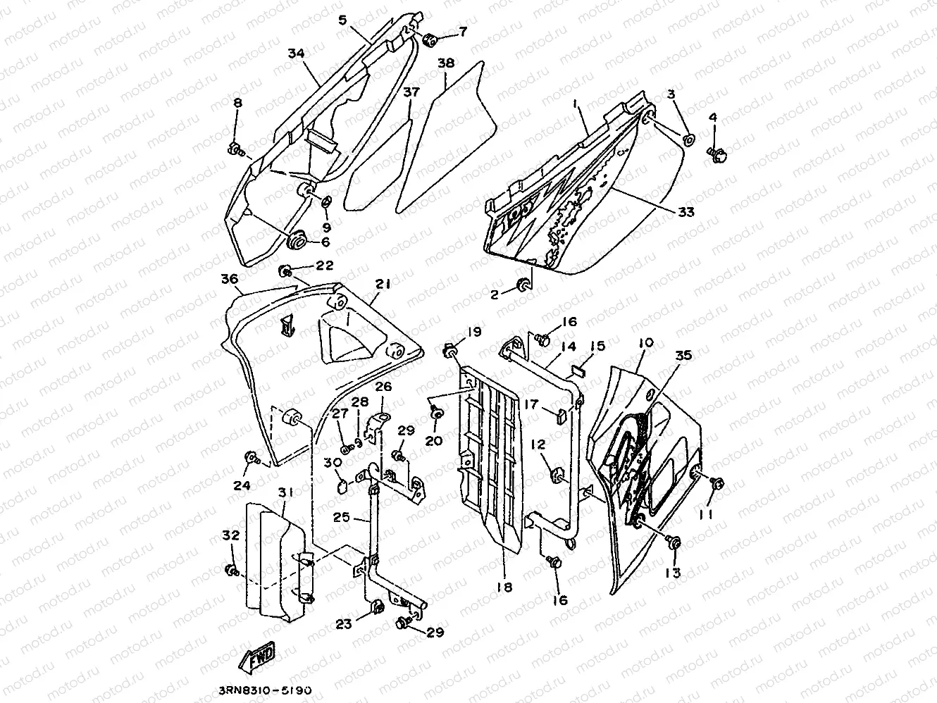 SIDE COVER & OIL TANK