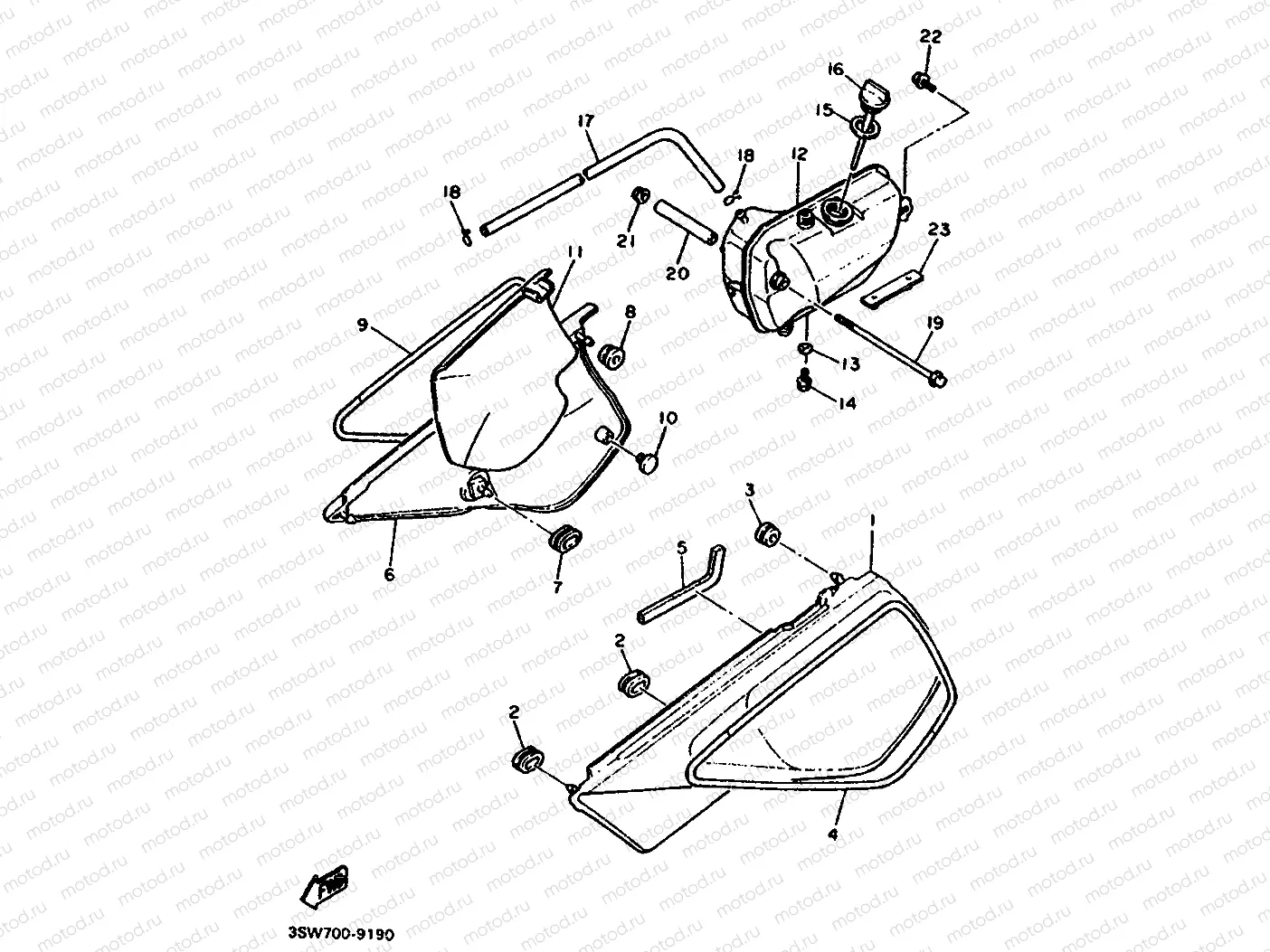 SIDE COVER & OIL TANK