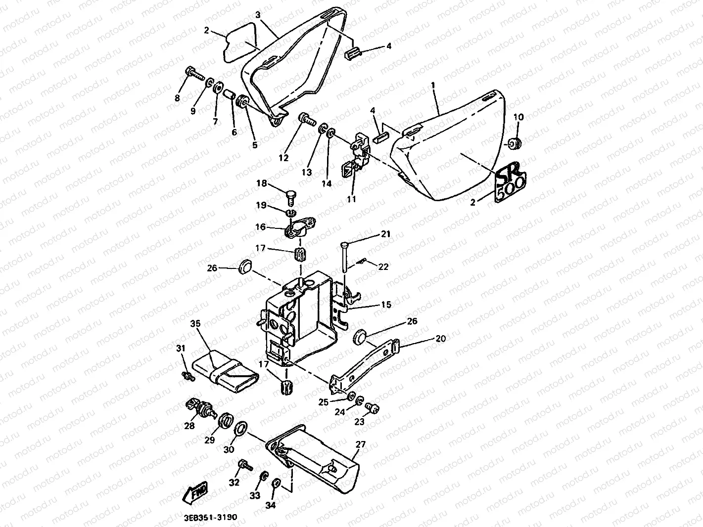 SIDE COVER & OIL TANK
