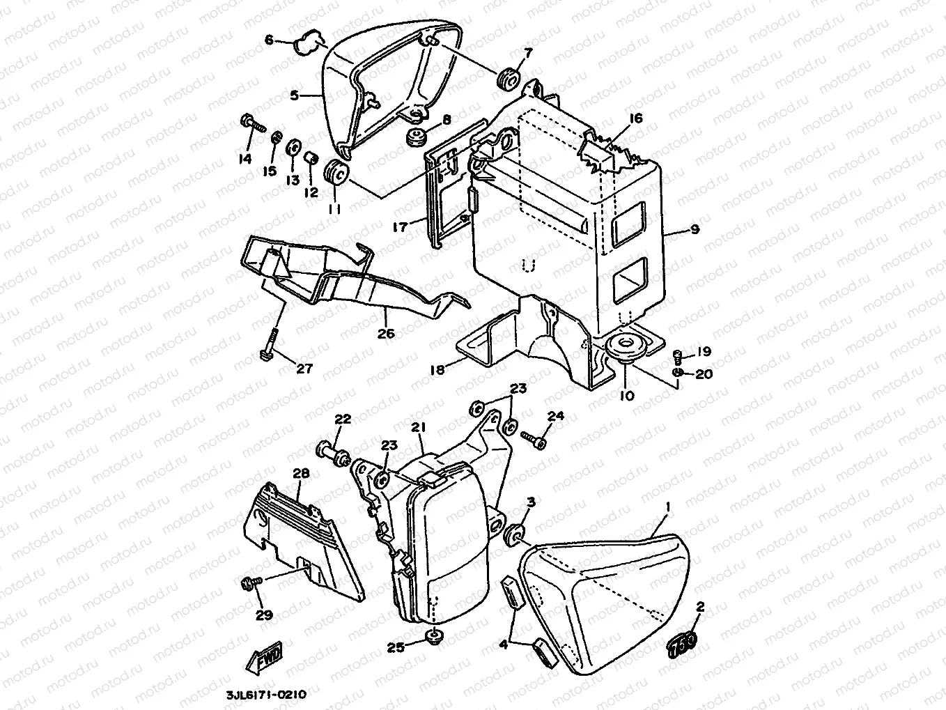 SIDE COVER & OIL TANK