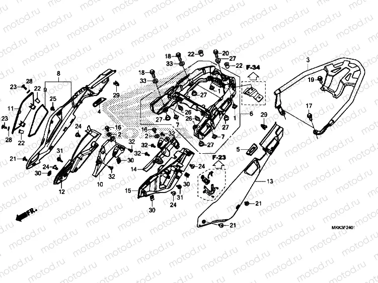 SIDE COVER / REAR CARRIER