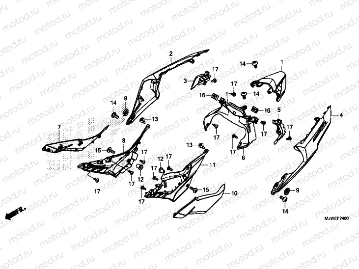 SIDE COVER / REAR COWL