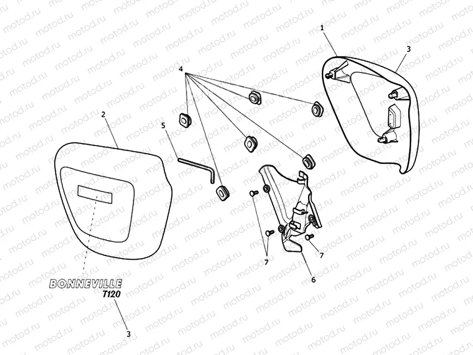 Side Fairing Panels - 833614 > A