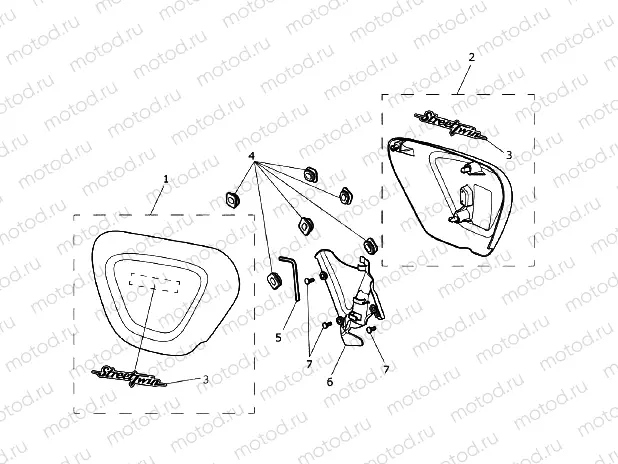 Side Panels - 818610 > 914972 - All Expt BR & IN, > 917474 - BR & IN Only