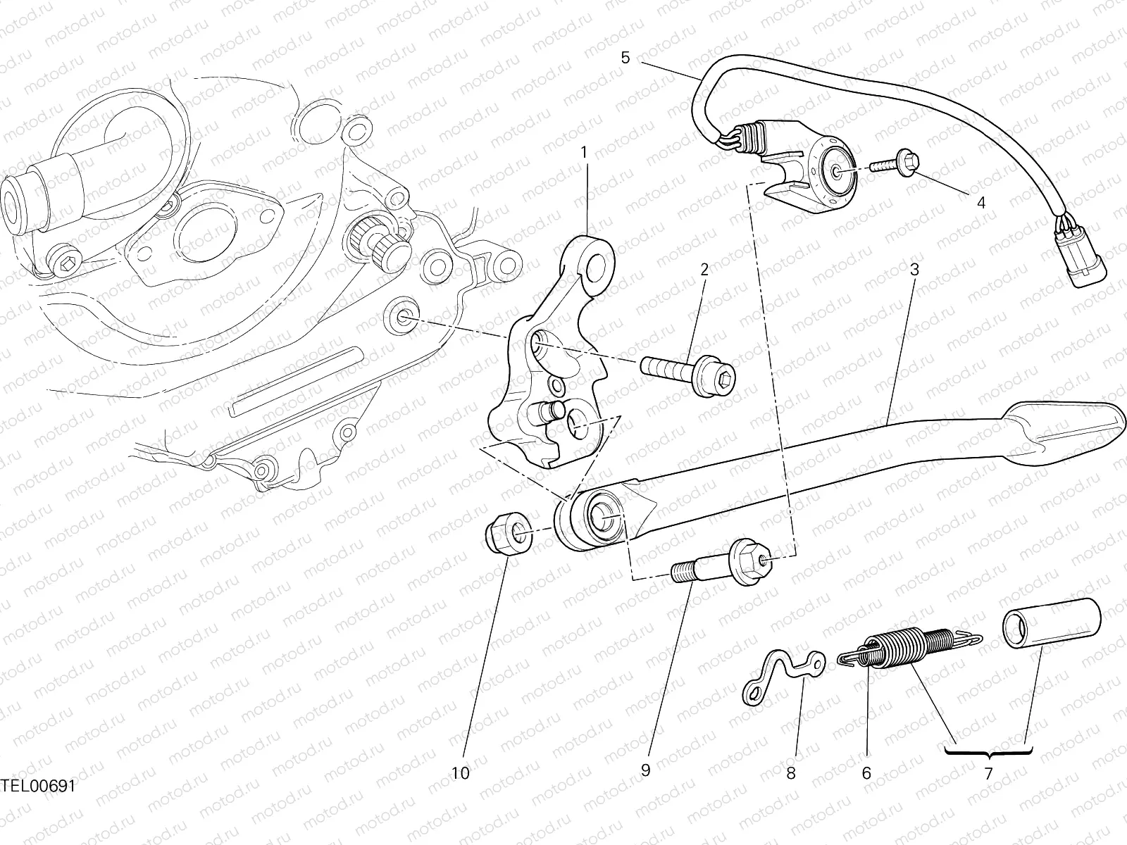 SIDE STAND [MOD:F848]