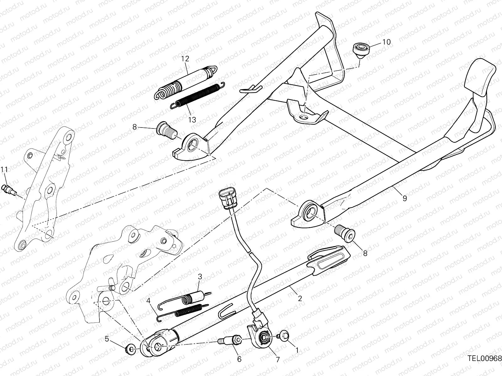 SIDE STAND [MOD:MS1200EP]