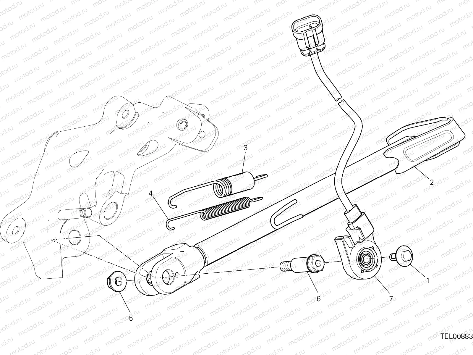 SIDE STAND [MOD:MS1260PP]
