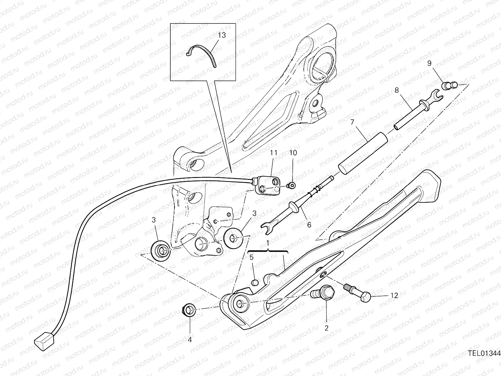 SIDE STAND [MOD:SFV4 S]