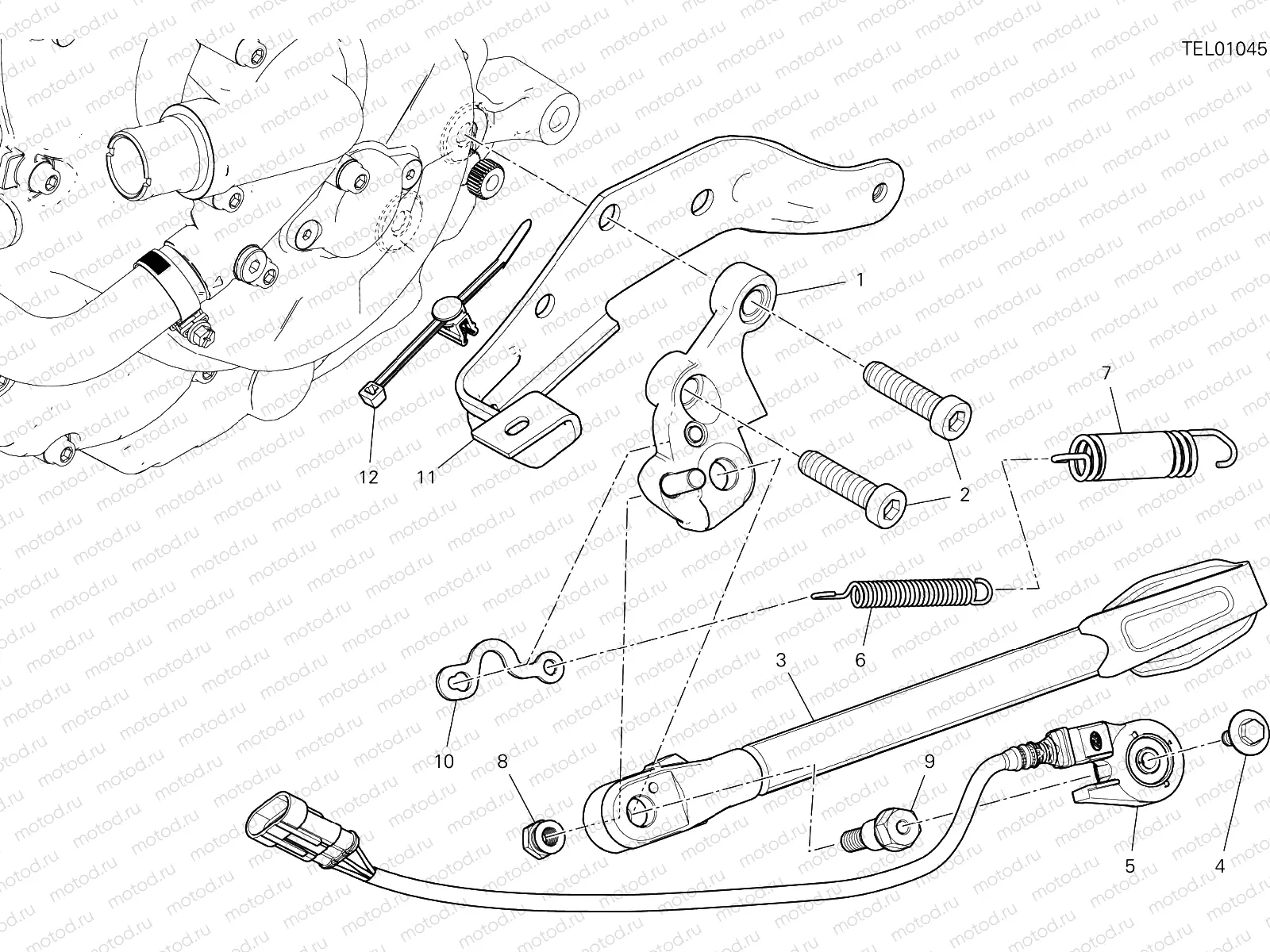 SIDE STAND [MOD:SS 939]
