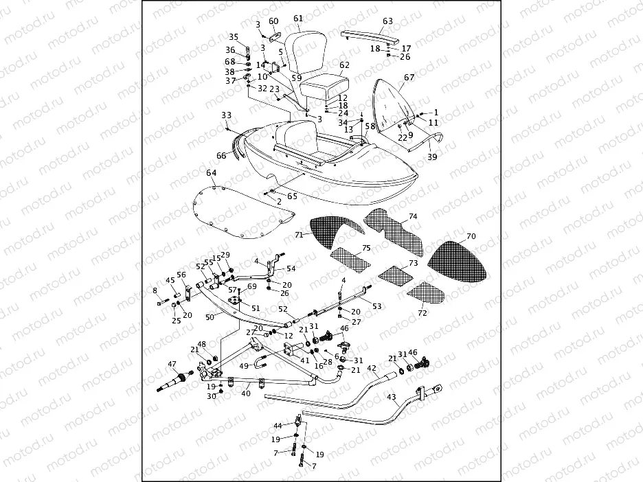 SIDECAR BODY & CHASSIS - TLE & RLE (1 OF 2)