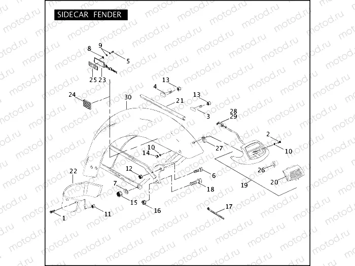 SIDECAR FENDER