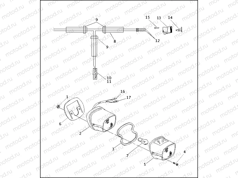 SIDECAR TAIL LAMP - TLE & RLE