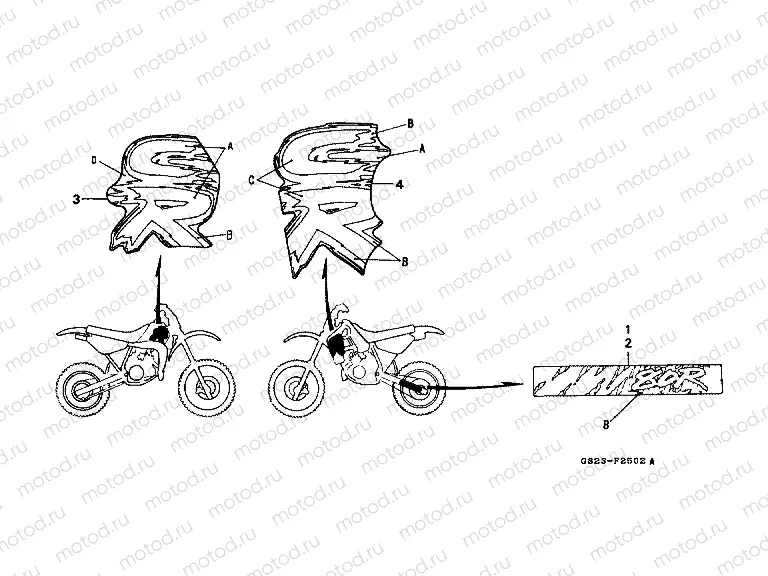 SIGN F-25-2 (CR80RN)