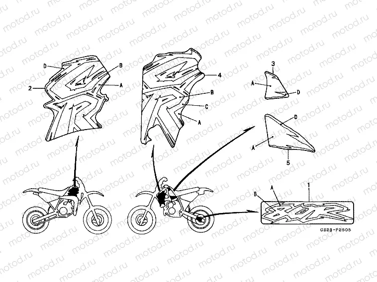 SIGN F-25-5 (CR80RS)