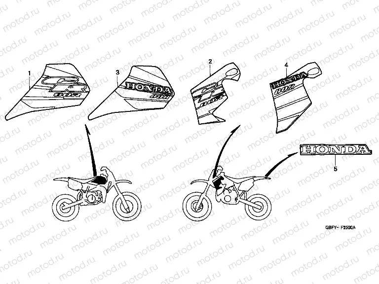 SIGN F-25 (CR80R / CR80RB-Y / 1)