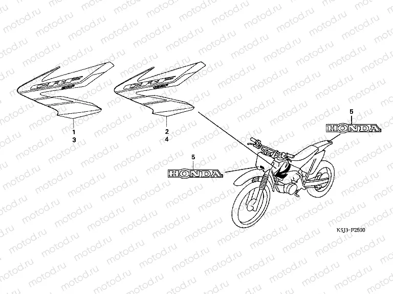SIGN F-25 (CRF80F4 / CRF100F4)