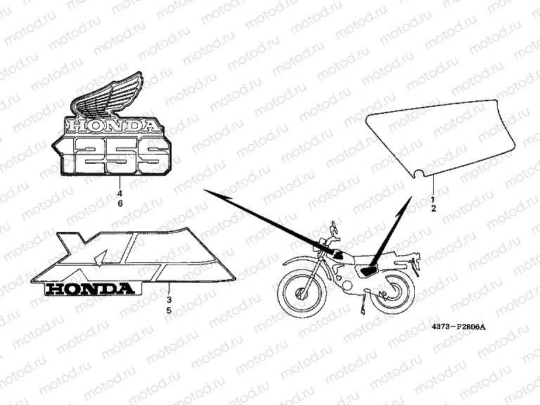 SIGN F-28-6 (XL125SF / H)