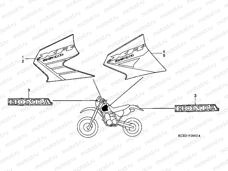 SIGN F-30-2 (XR250R2 / 3)