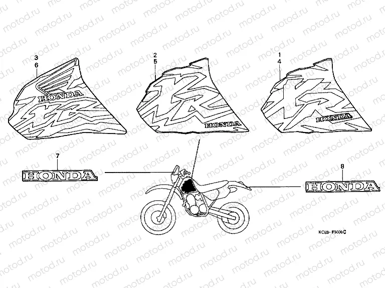 SIGN F-30 (XR250RT / V / W)