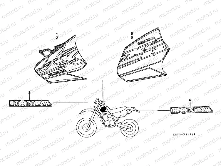 SIGN F-31-1 (XR400RX / Y)