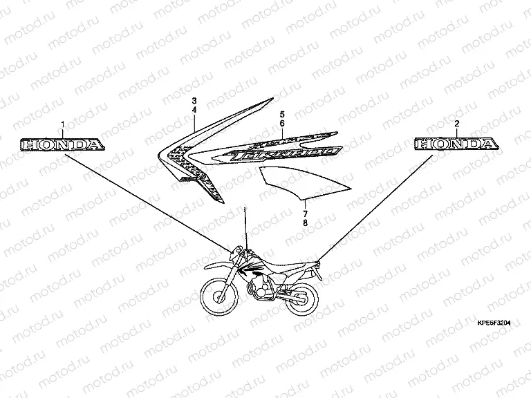 SIGN F-32-4 (XR250HSE)